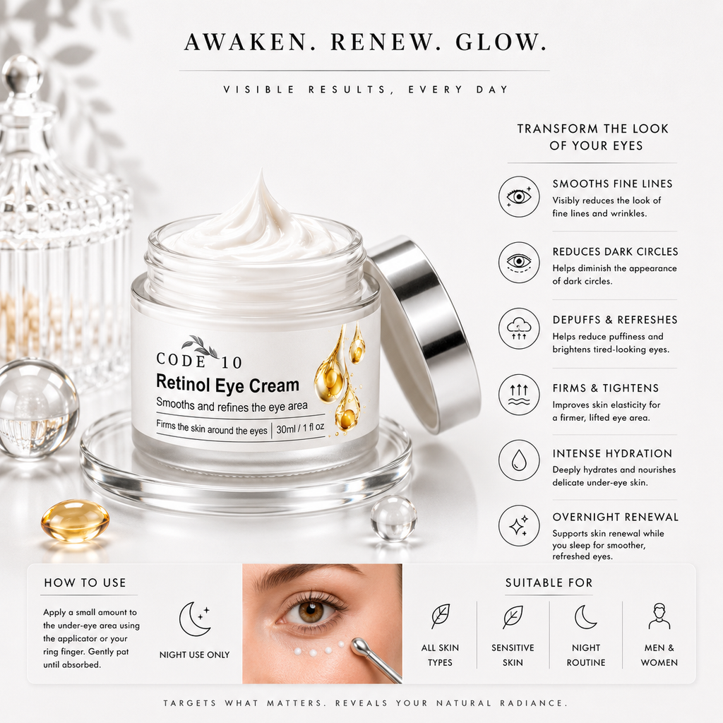 Crema de retinol para ojos